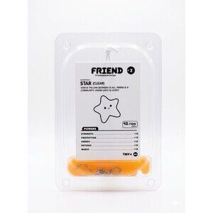 FriendsWithYou Star (Clear) Amulet #2 Designer Art Toy - Limited Edition 42/100